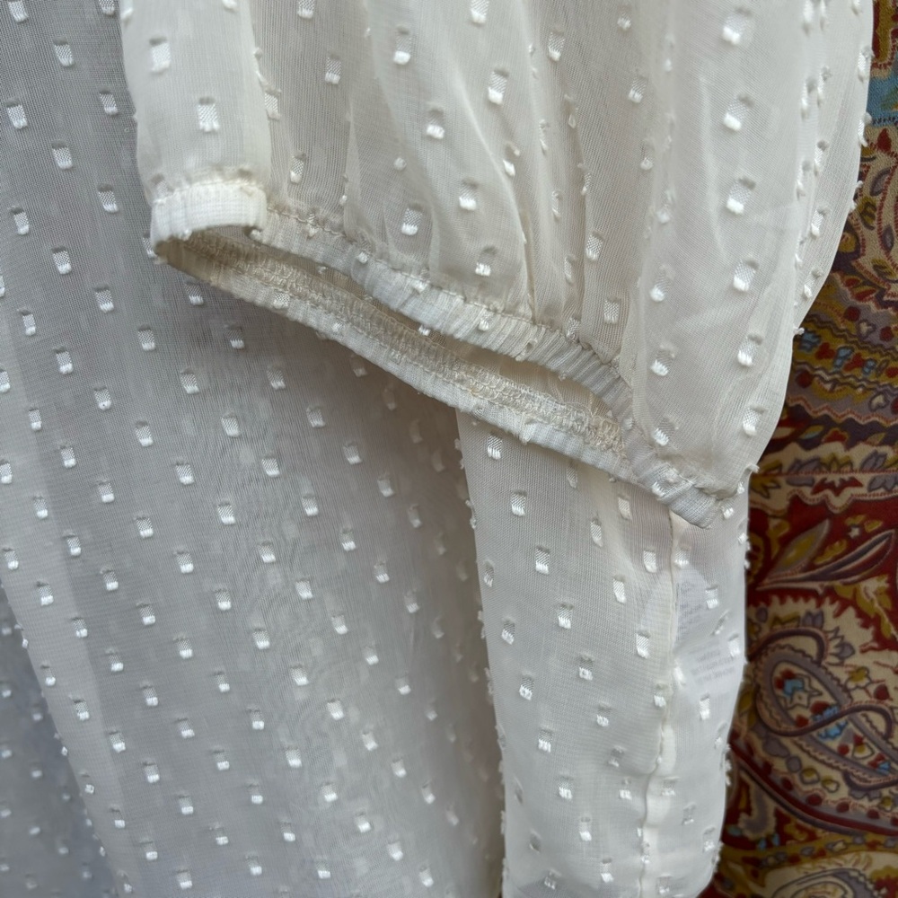 Maurice’s Sheer Cream Blouse - Picture 3 of 9